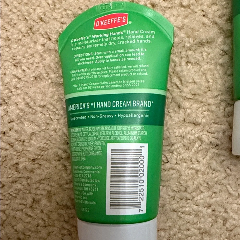 2 O’Keeffe’s Working Hands Hand Cream 2 ounce each - Picture 2 of 3